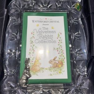 Waterford Crystal picture frame pewter bunny